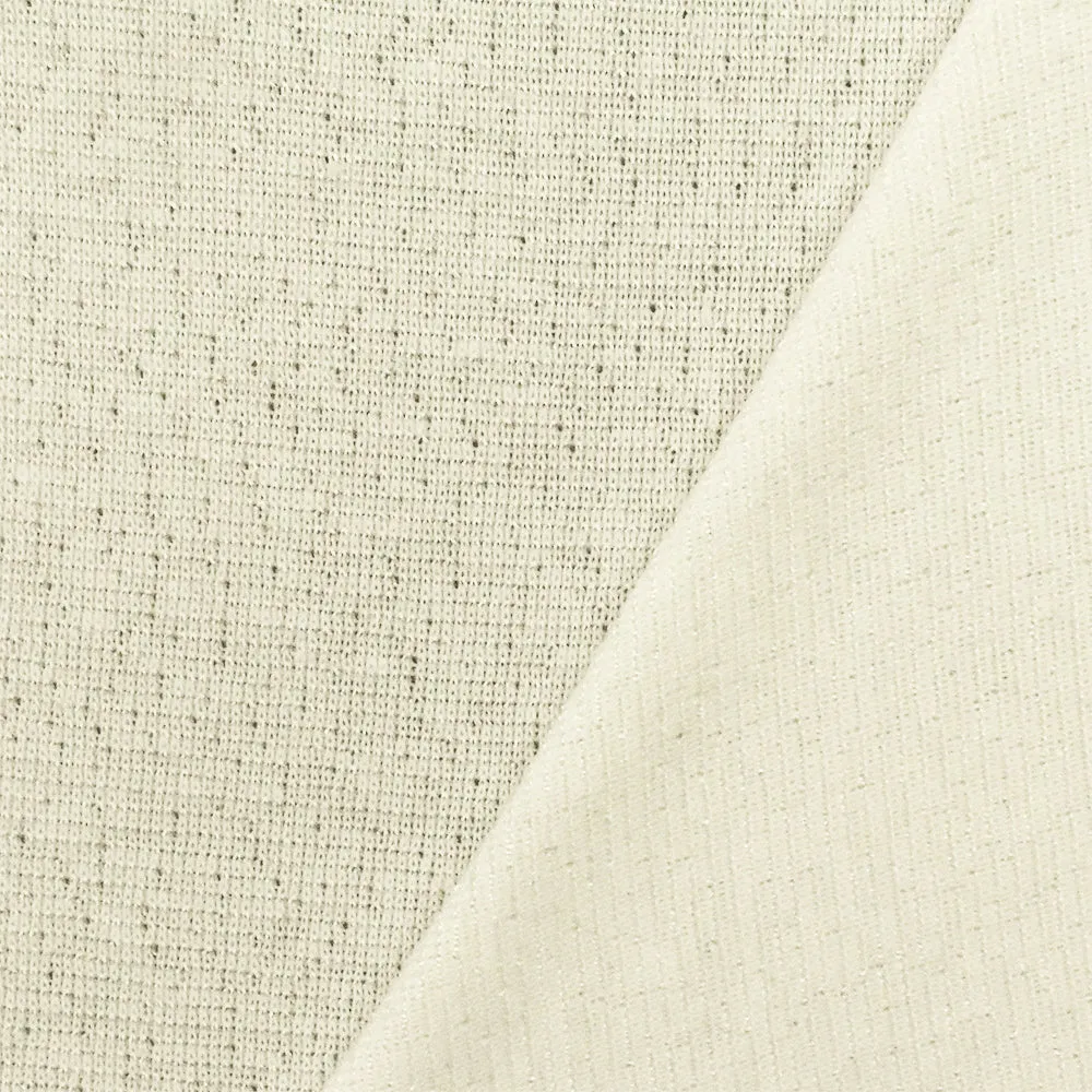 Pearly Ivory-White Texture Stretch Rib Knit Fabric