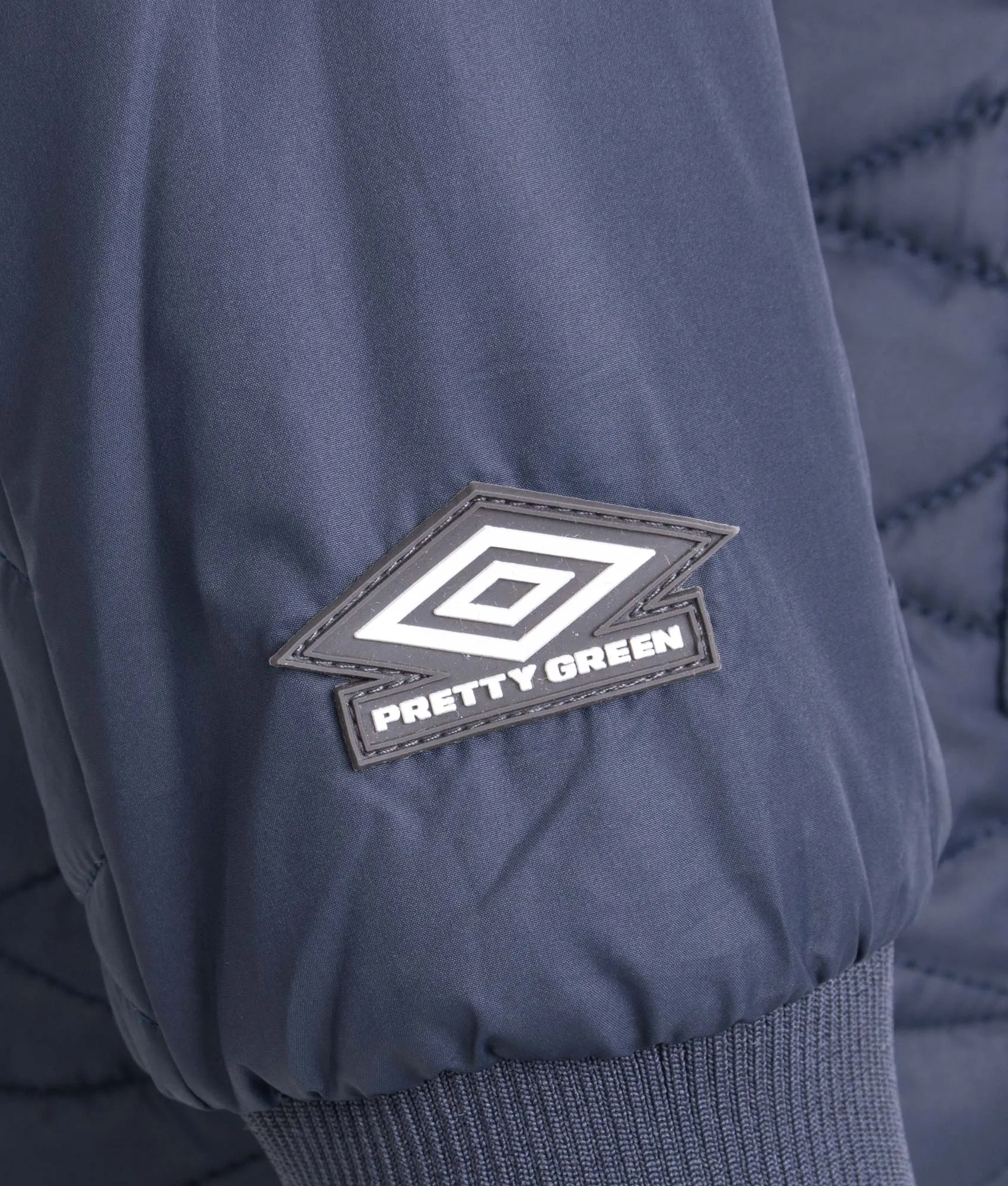 Pretty Green X Umbro Diamond Quilted Hooded Jacket