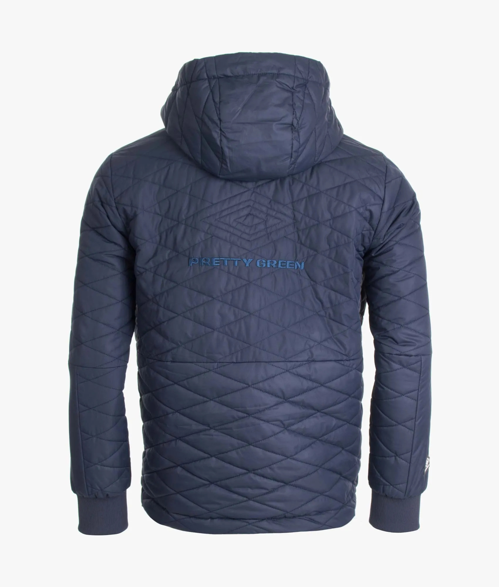 Pretty Green X Umbro Diamond Quilted Hooded Jacket