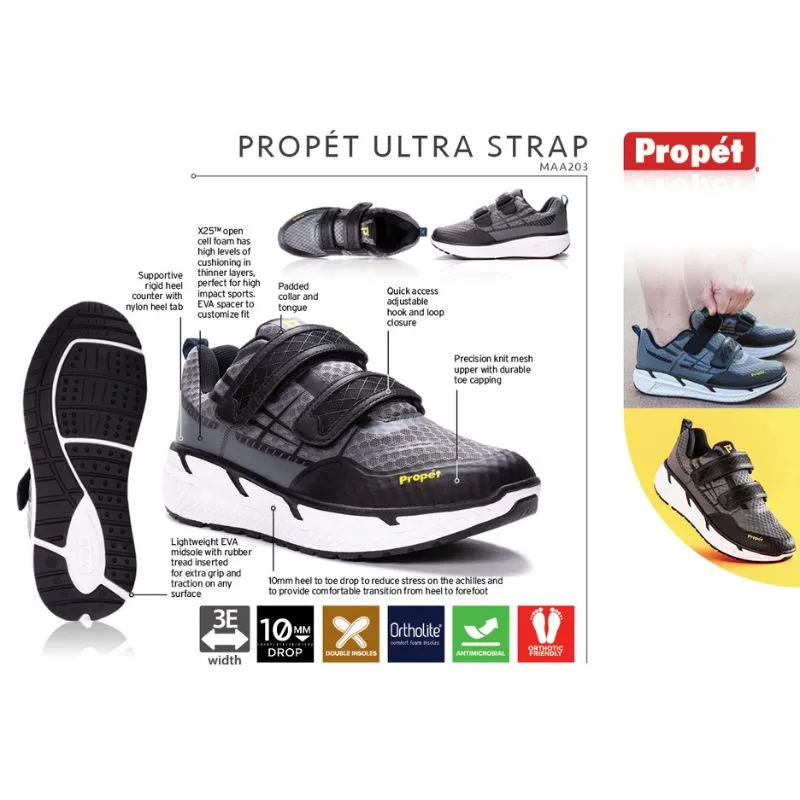 Propet Mens Ultra Strap Runner