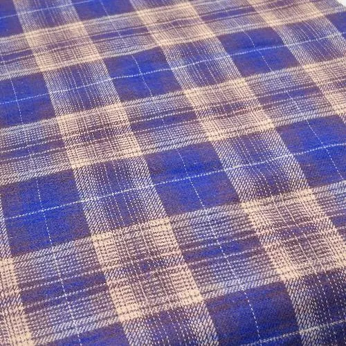 Purple & Khaki | Flannel Shirting - SKU 7632 #S66