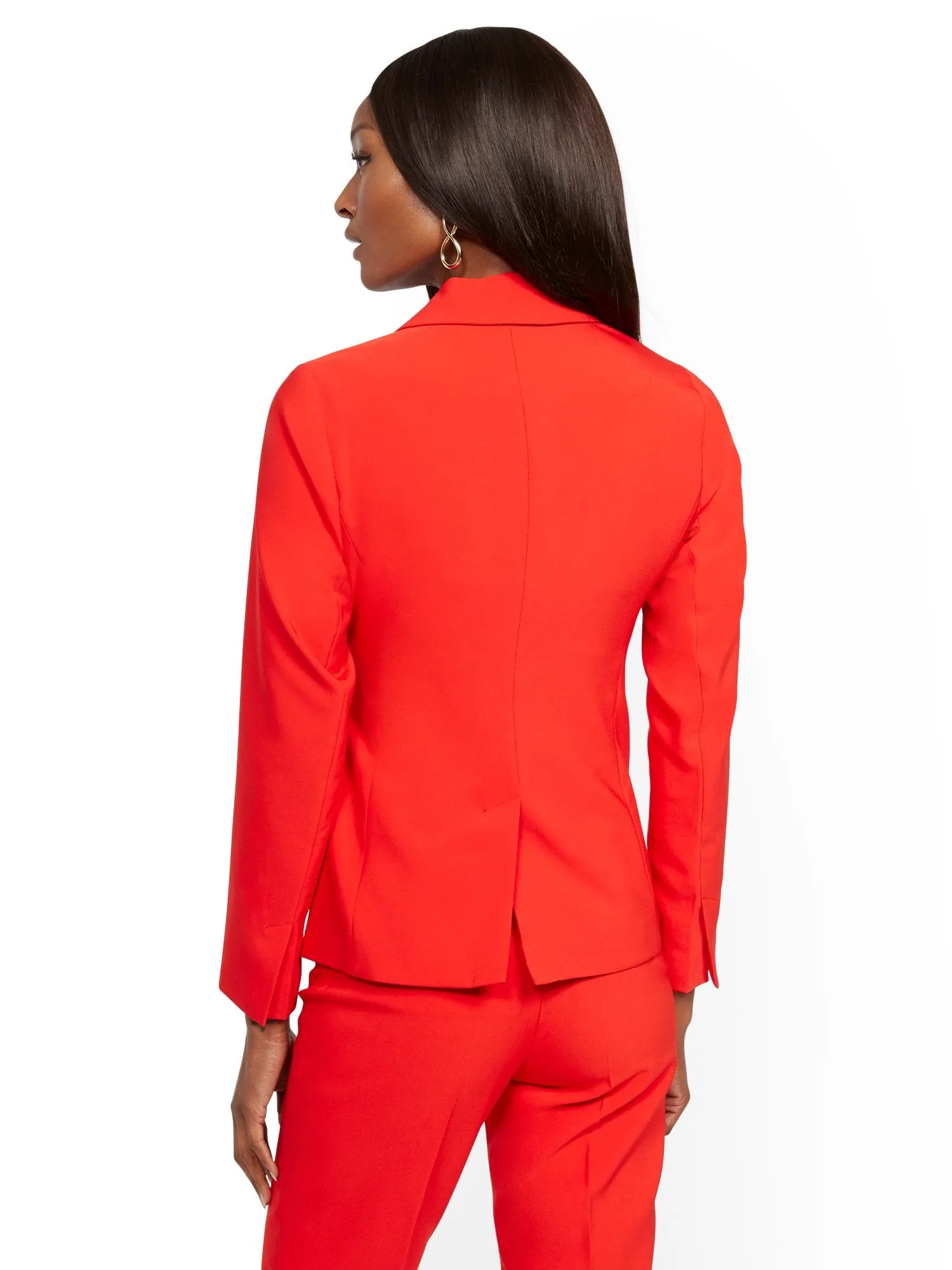 Red Belted Blazer - 7th Avenue