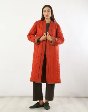 Reversible quilted coat