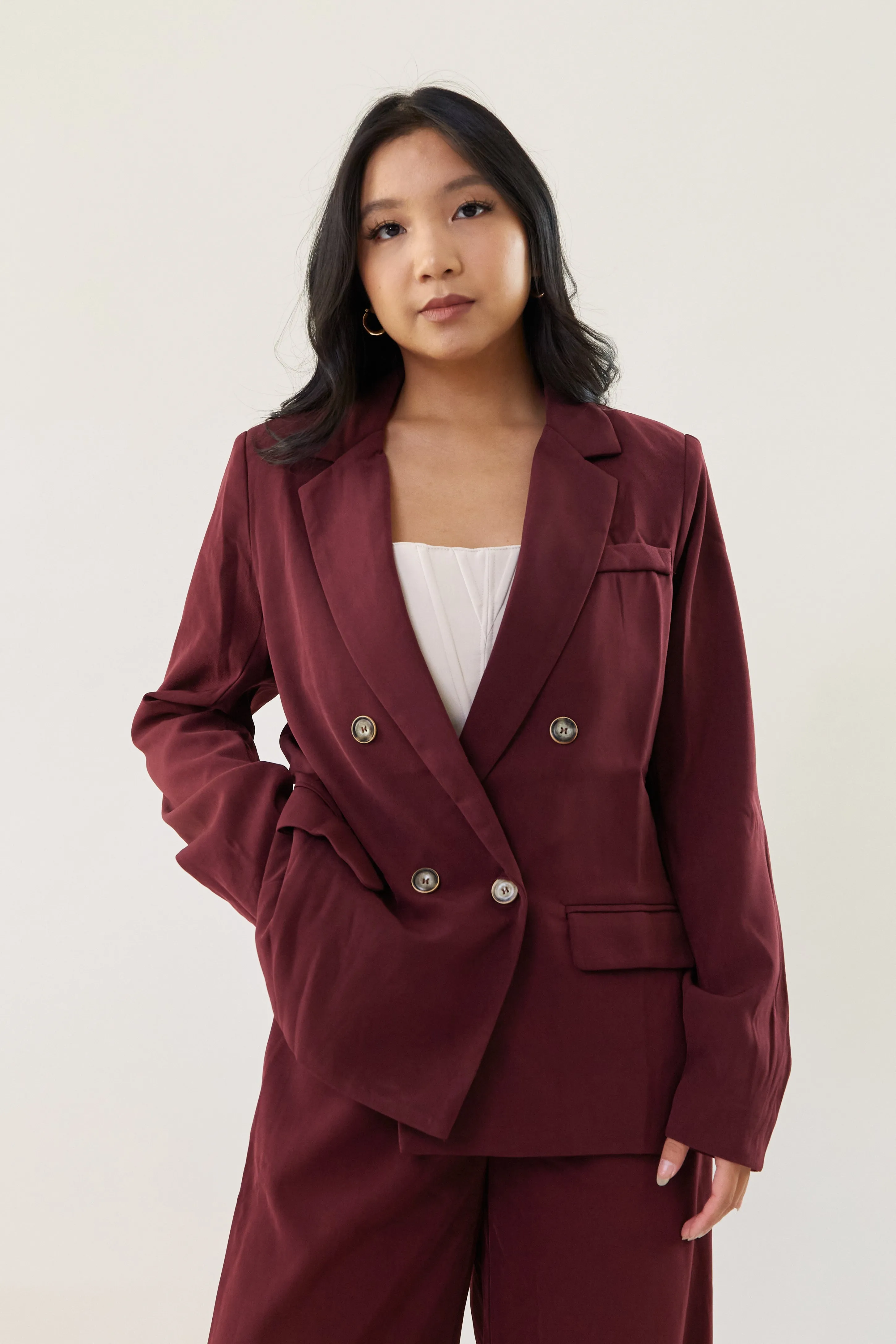 Run Down Blazer - Maroon