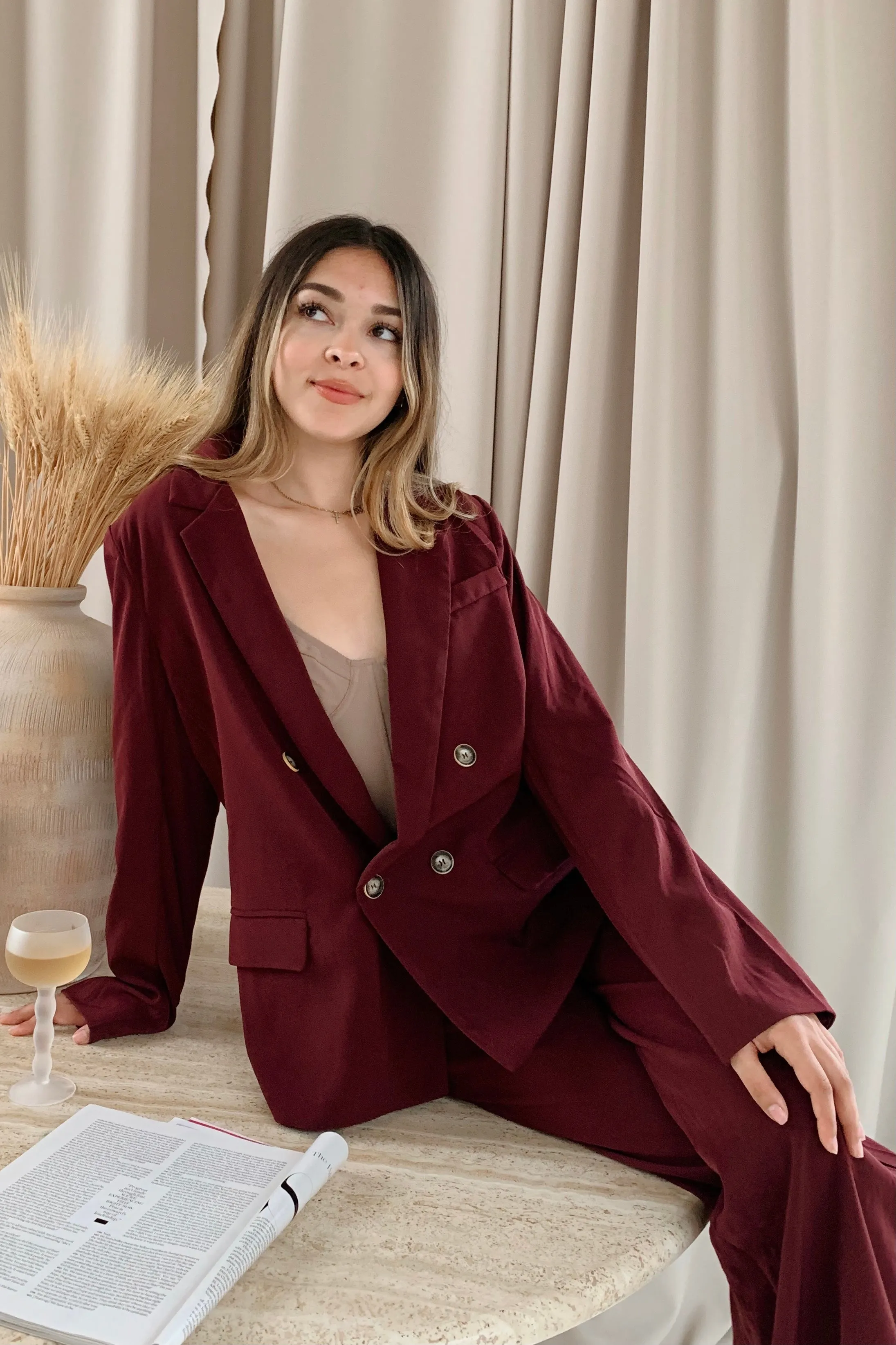 Run Down Blazer - Maroon