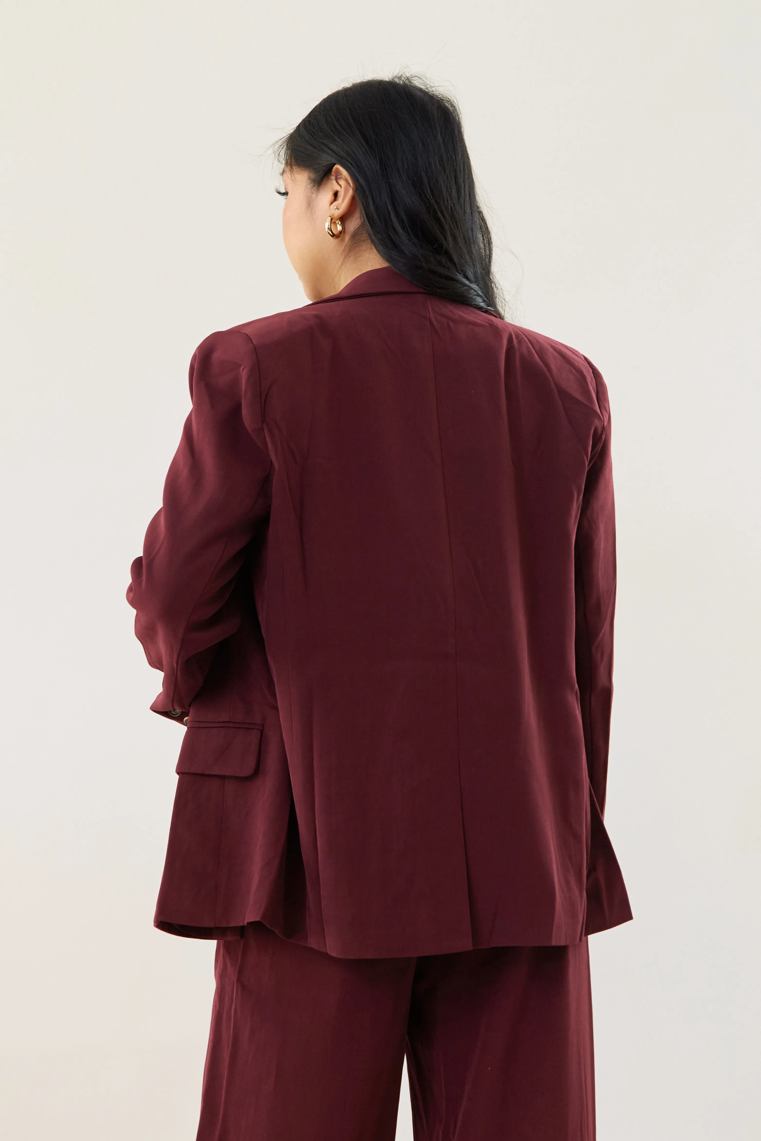 Run Down Blazer - Maroon