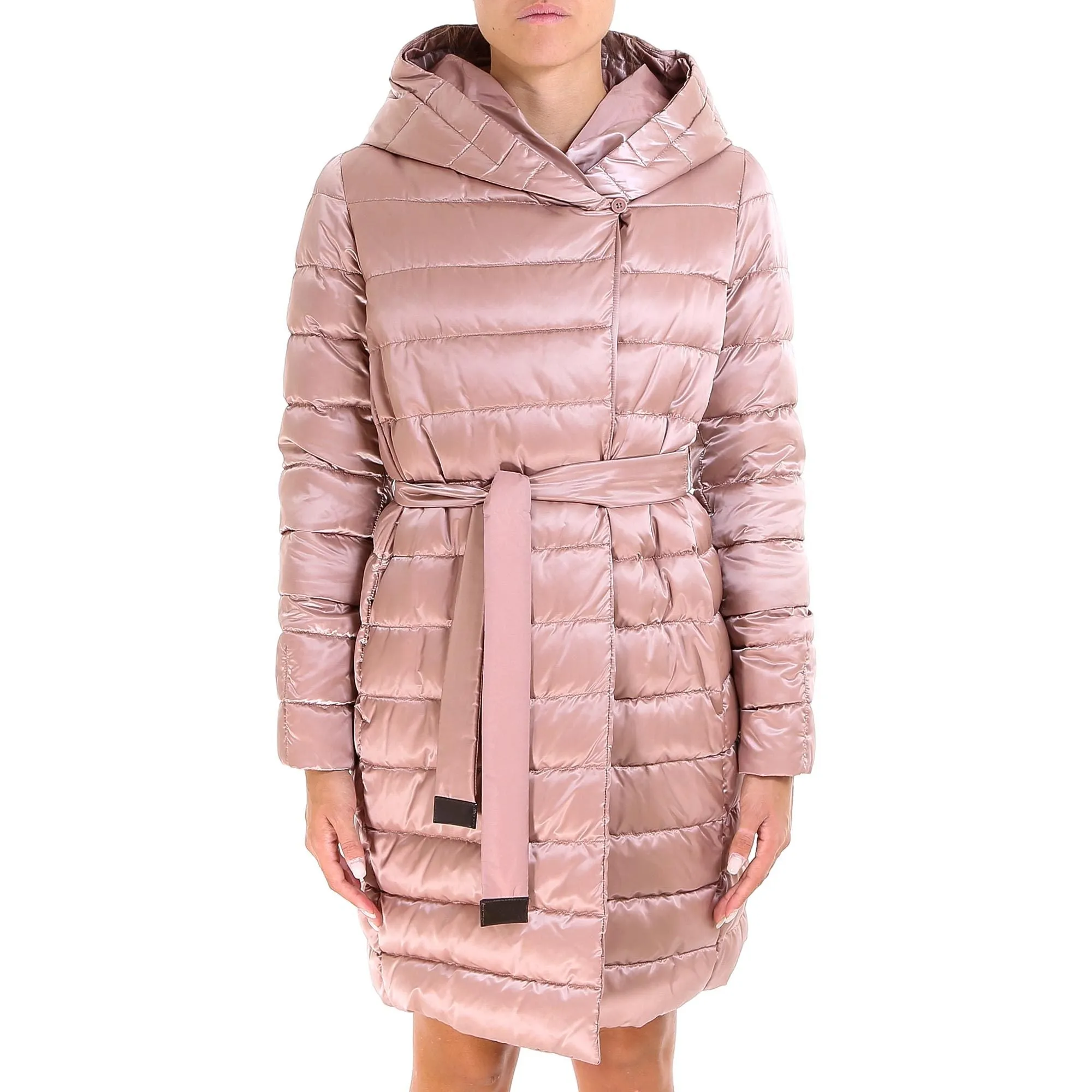 'S Max Mara Quilted Hooded Coat