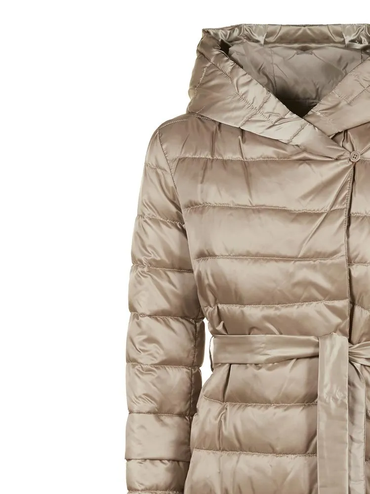 'S Max Mara Quilted Hooded Coat