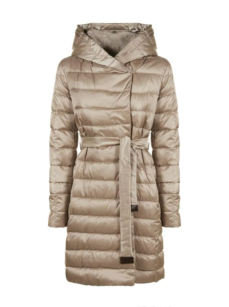 'S Max Mara Quilted Hooded Coat