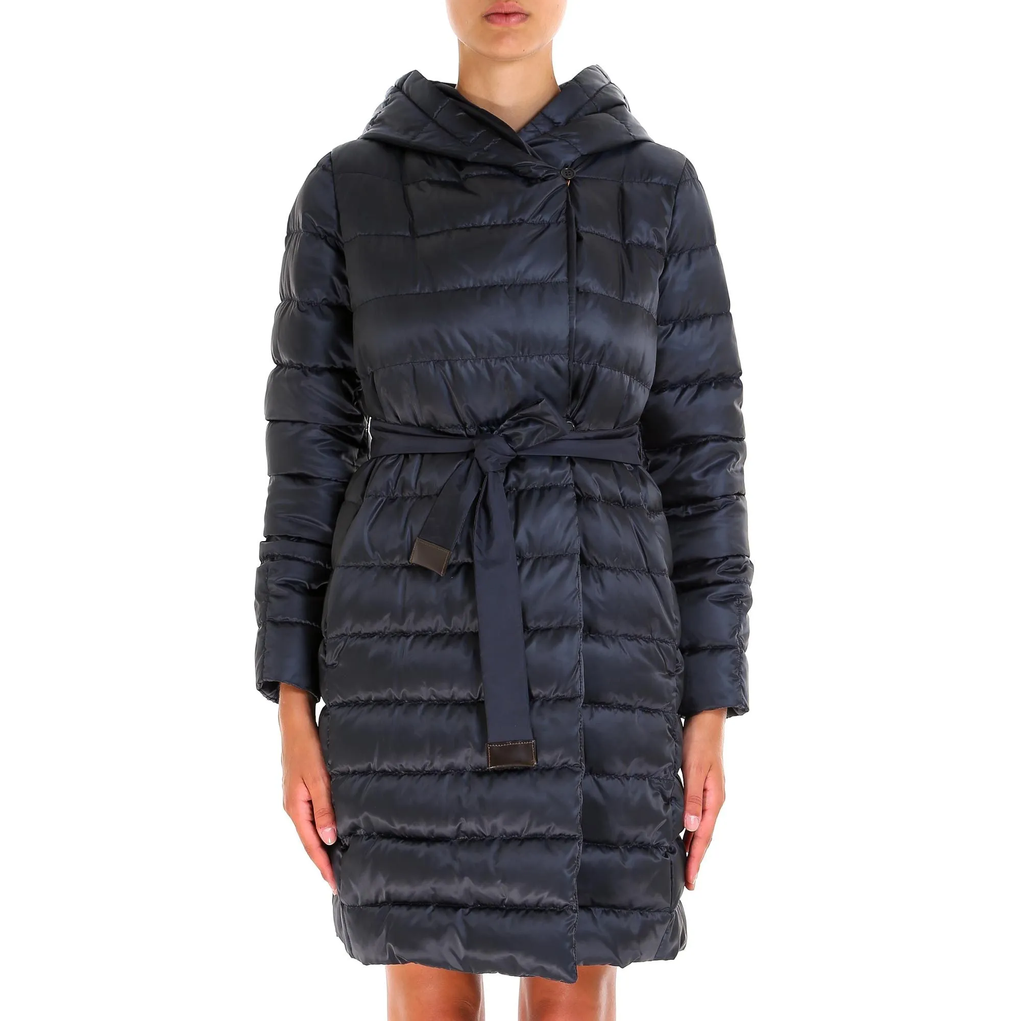 'S Max Mara Quilted Hooded Coat