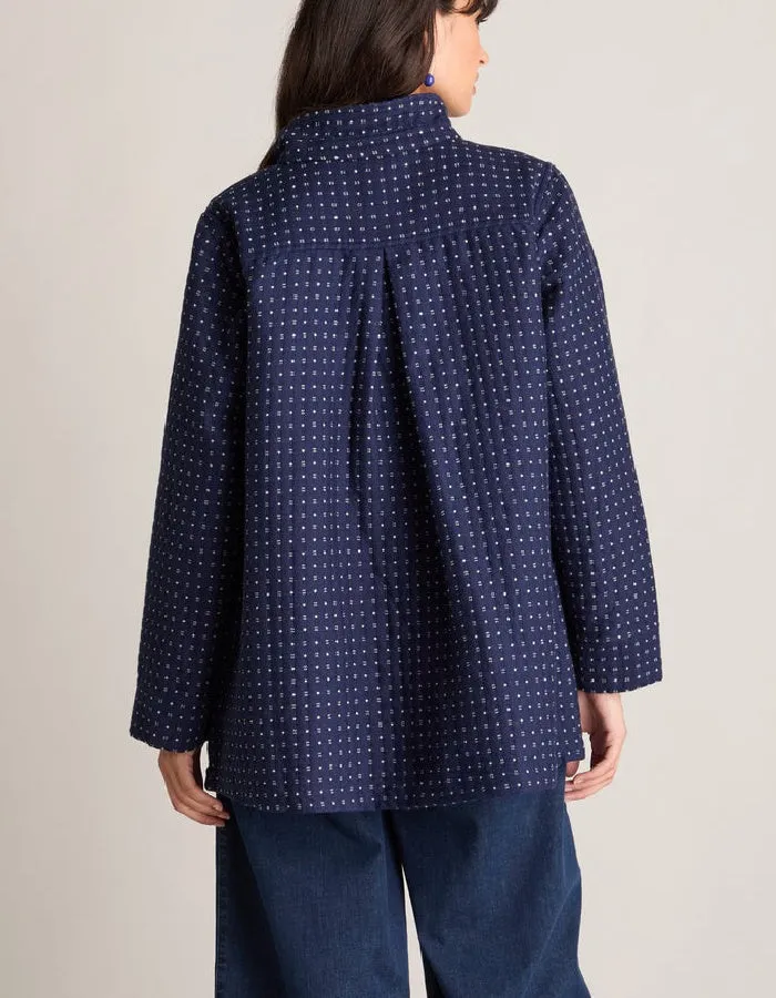 Sahara Indigo Stitch Wool Cotton Jacket