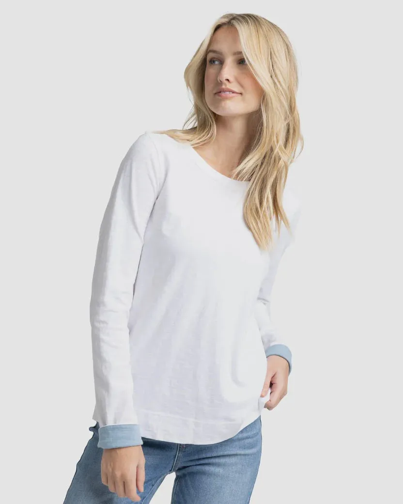 Southern Tide Women's Kimmy Crew Neck Tee Shirt