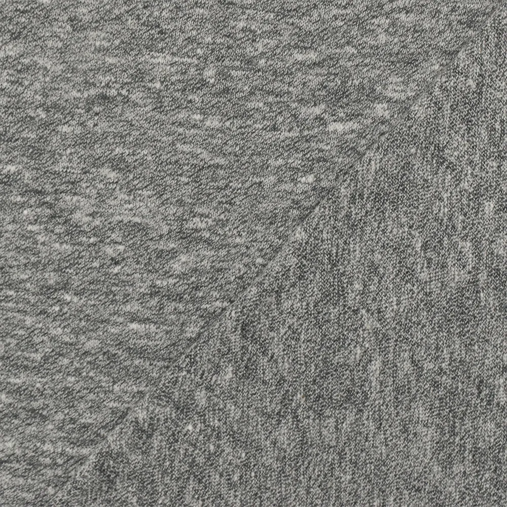 Space Gray-White Slub Stretch Jersey Knit Fabric