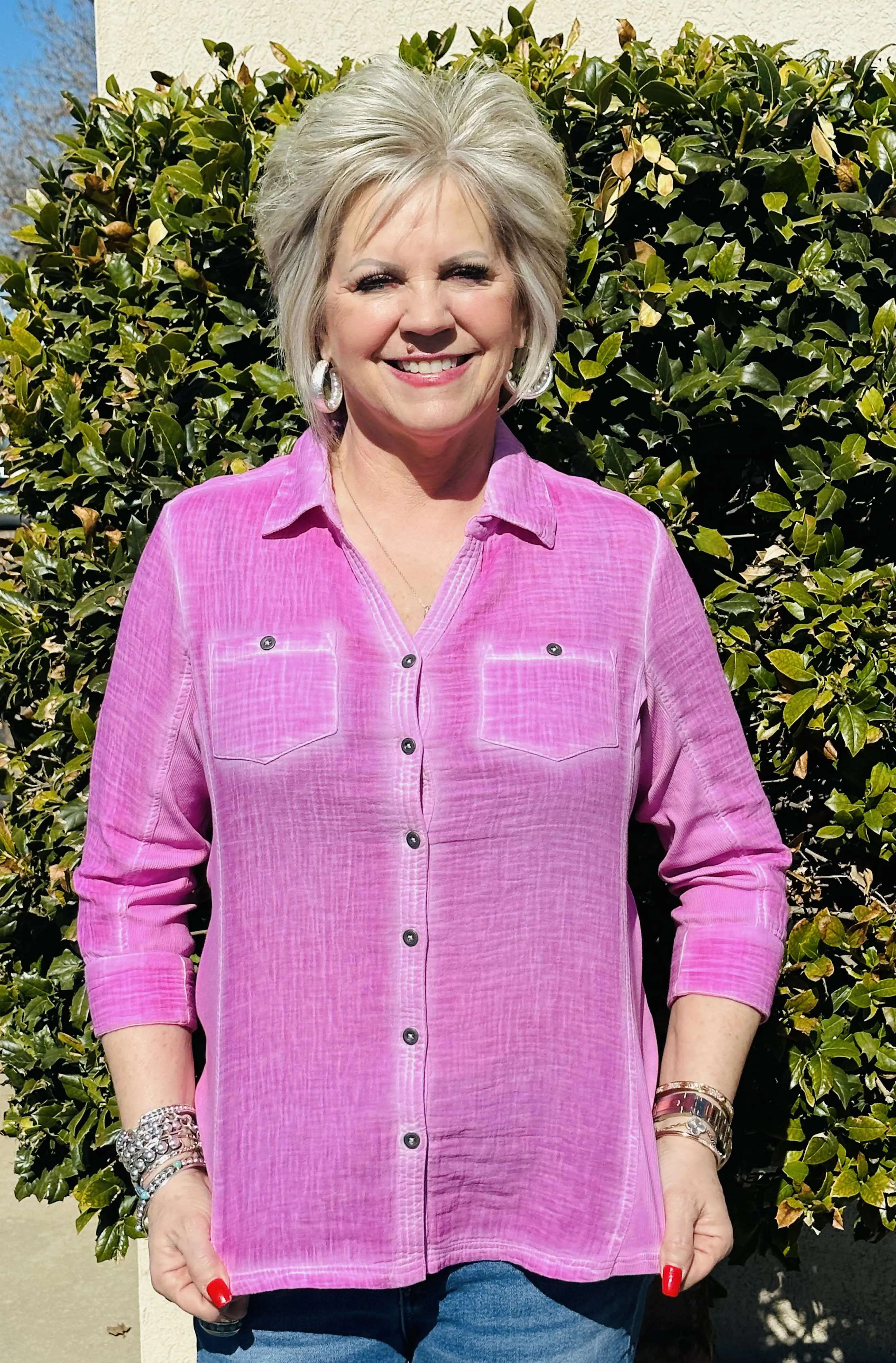 Spring & Summer Blouses-Pink