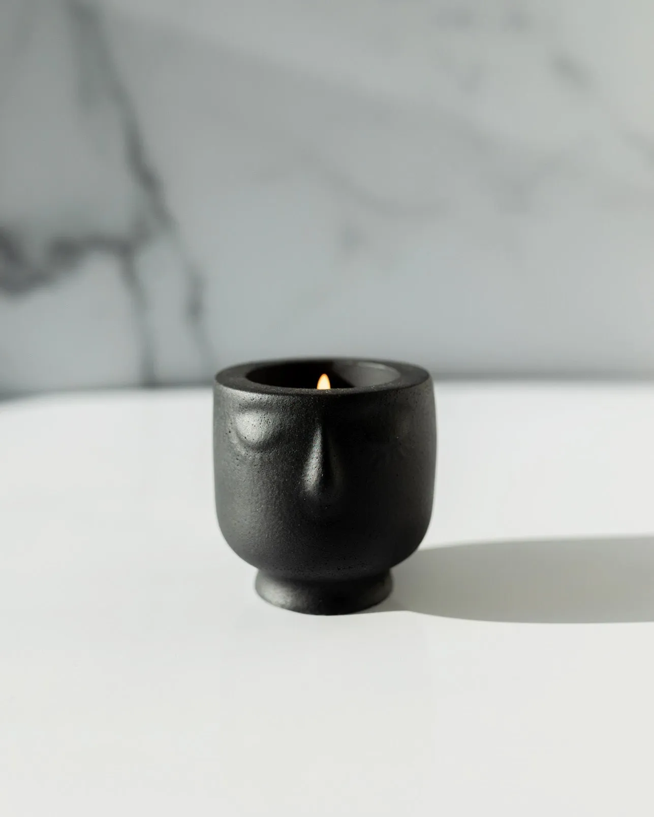 Spruce It Up Coconut Soy Candle -  Modern Face Vessel Noir