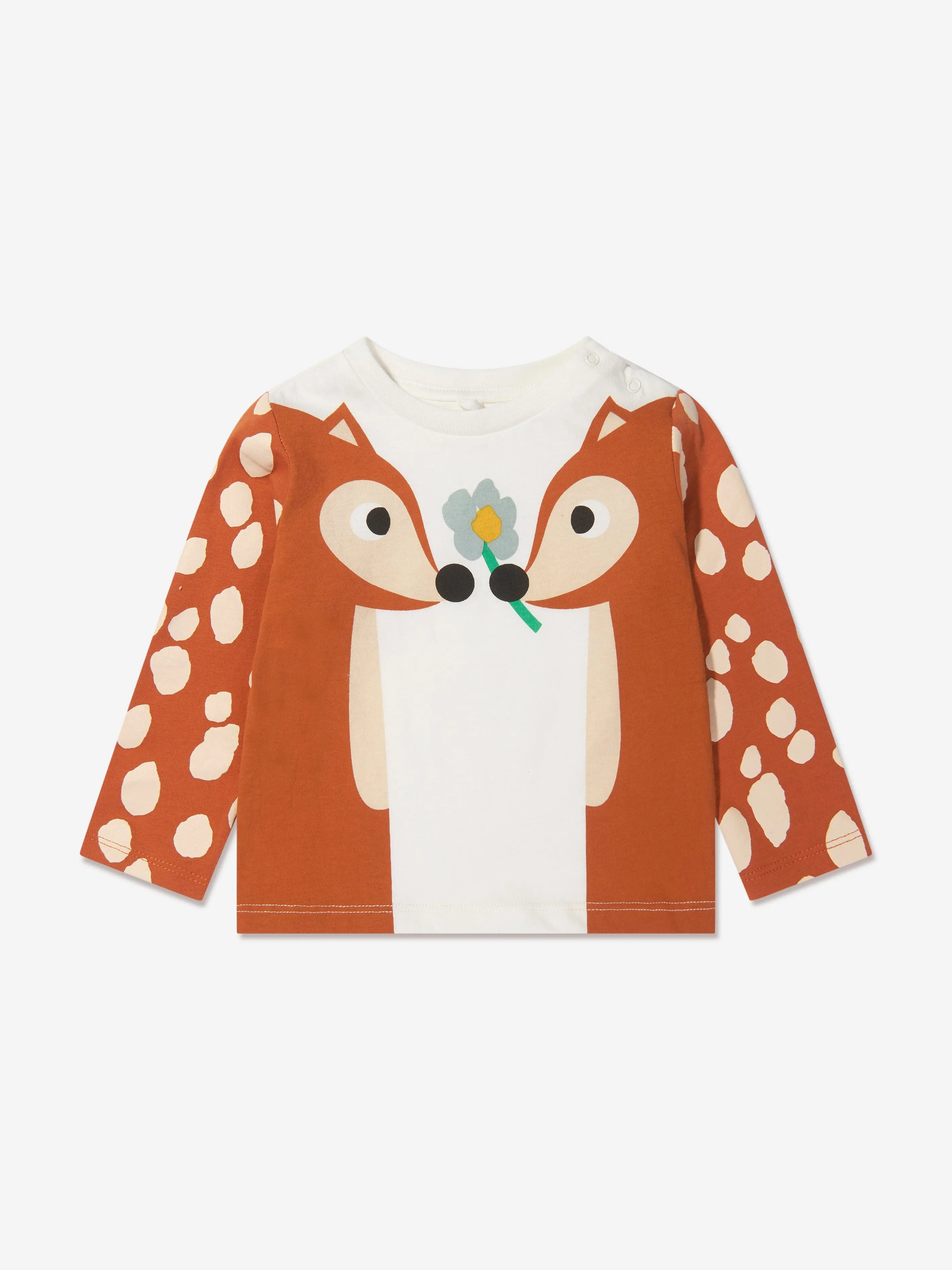 Stella McCartney Baby Girls Long Sleeve Deer T-Shirt