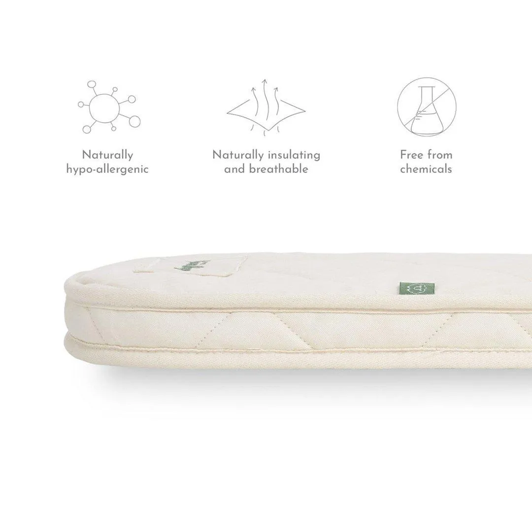 The Little Green Sheep Twist Natural Cot Bed Mattress - Mamas & Papas 400