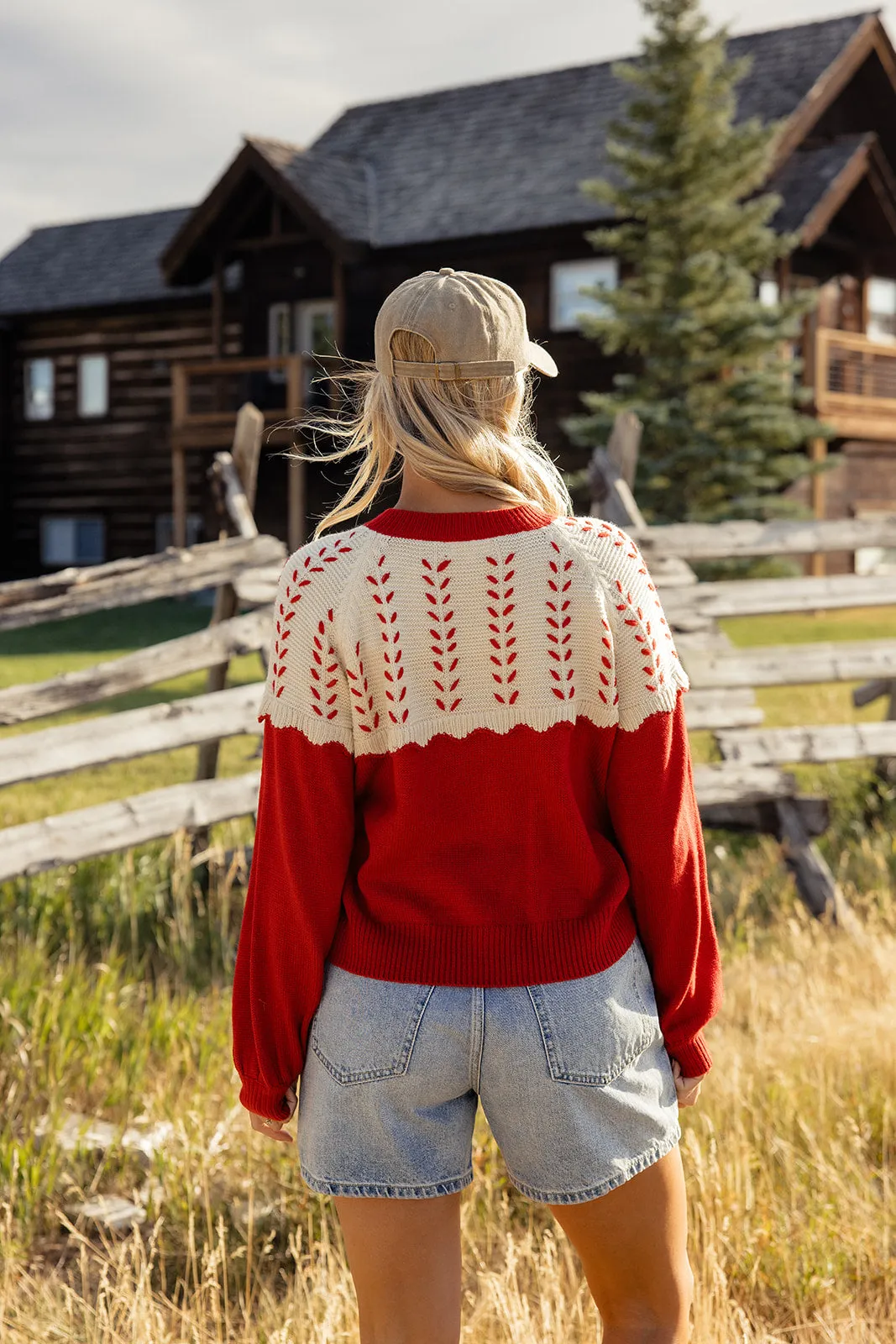 The Other Side Colorblock Cardigan