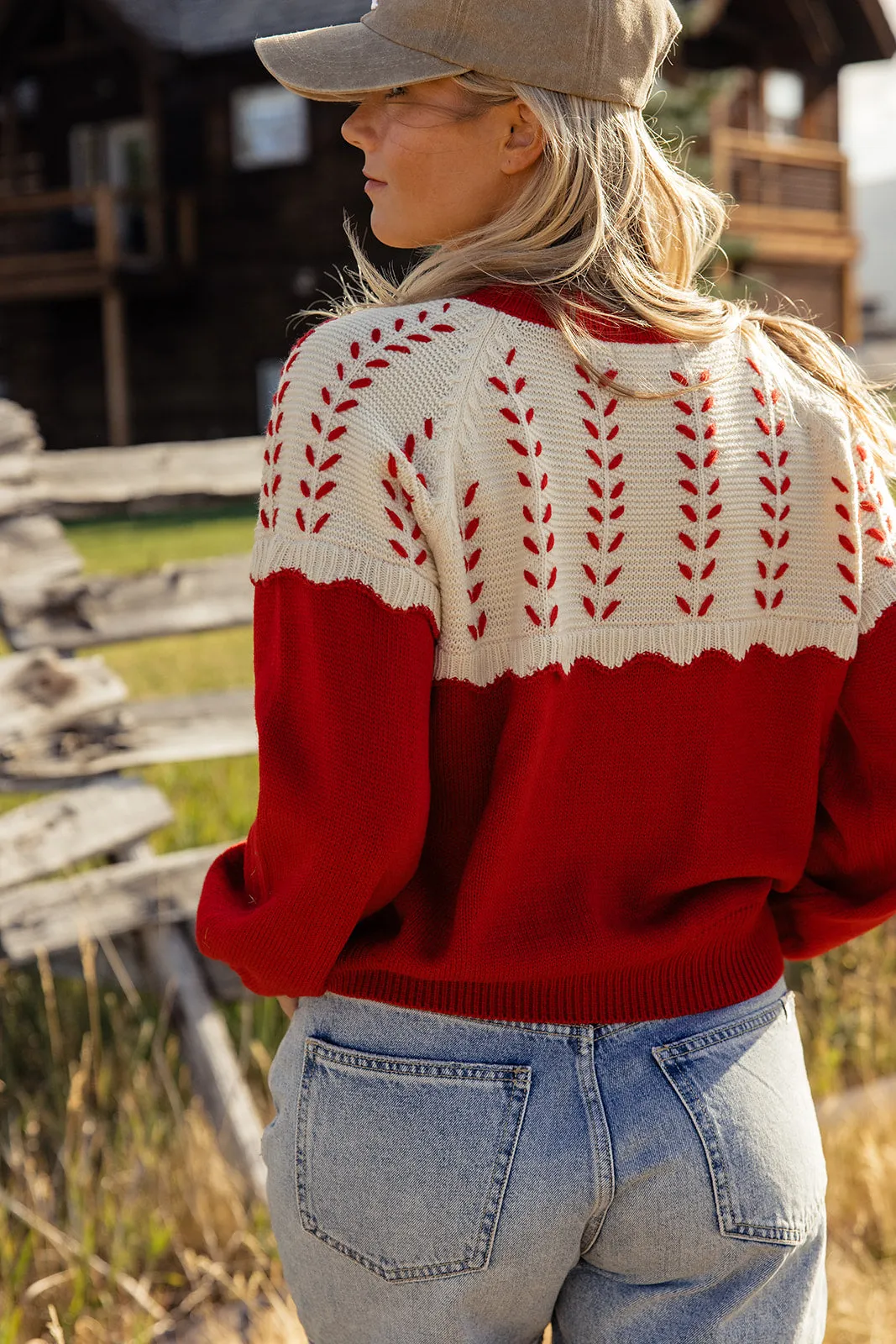 The Other Side Colorblock Cardigan