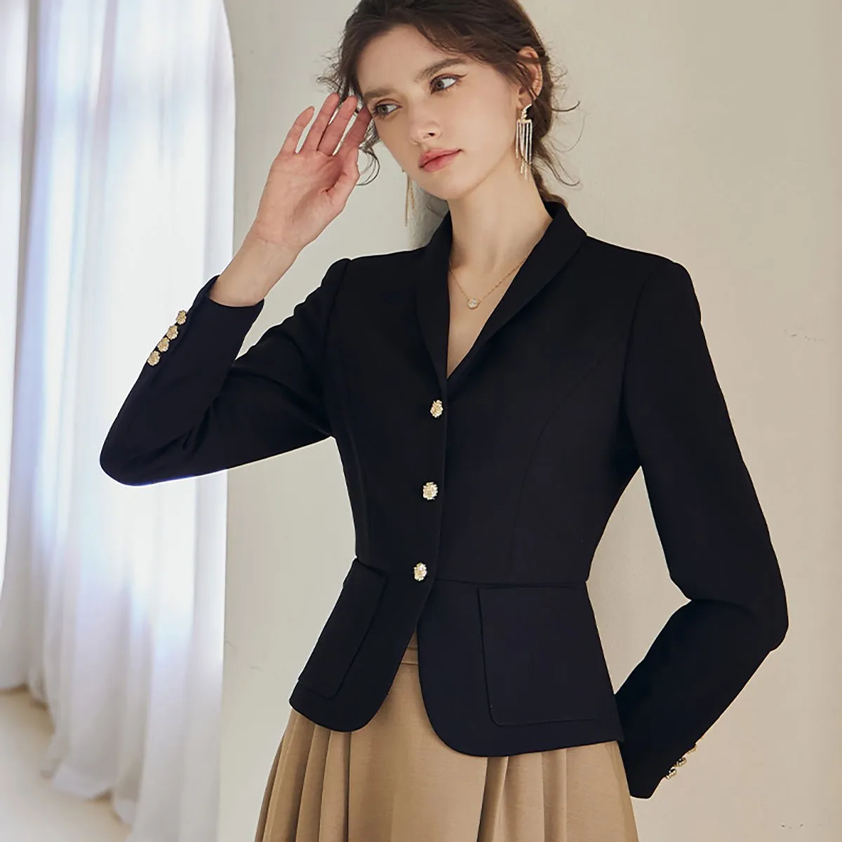 Vintage Sailor Black Blazer