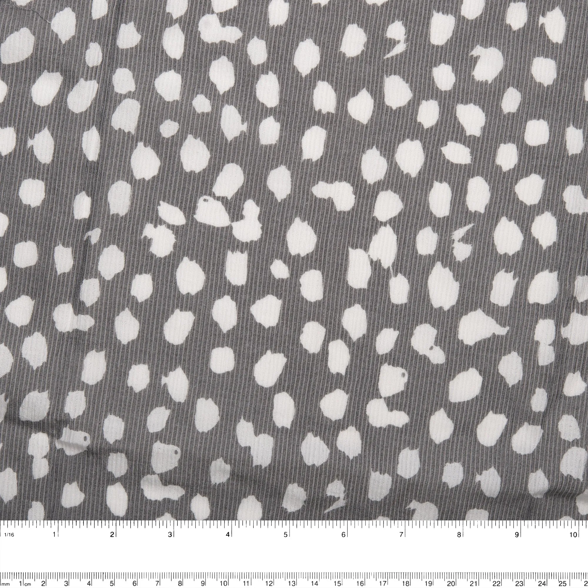 Viscose - CHLOE - Abstract dot - Grey