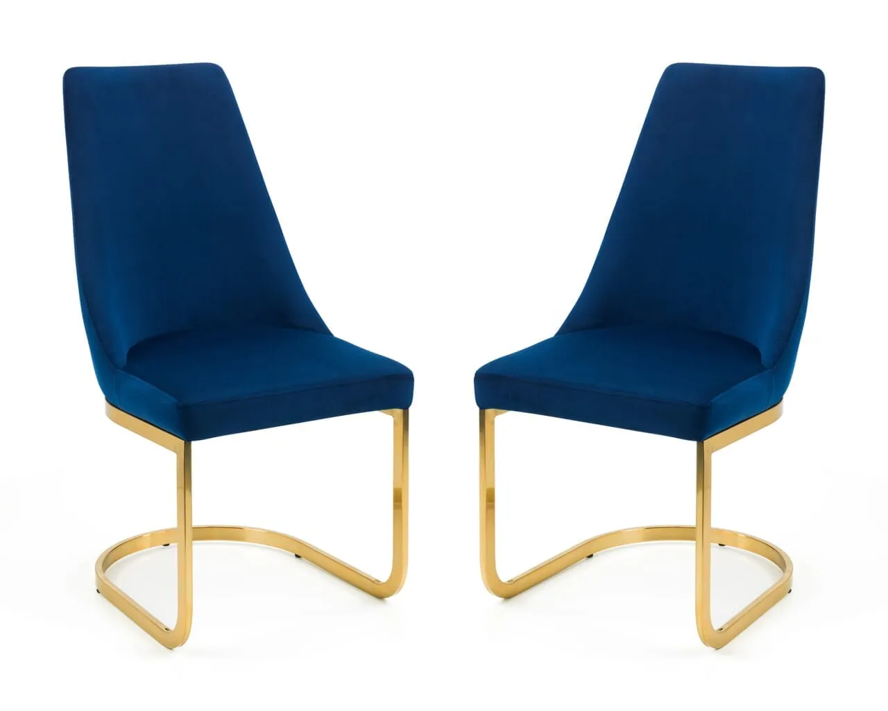 Vittoria Cantilever Dining Chair - Blue