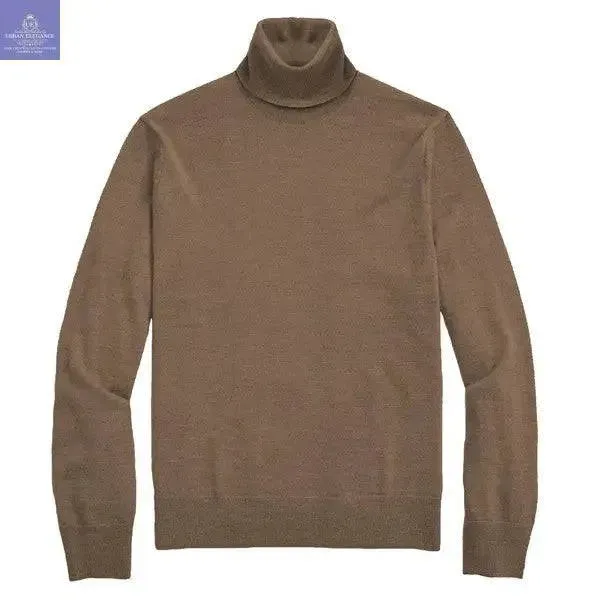 Weiv Mens Solid Turtleneck Sweater