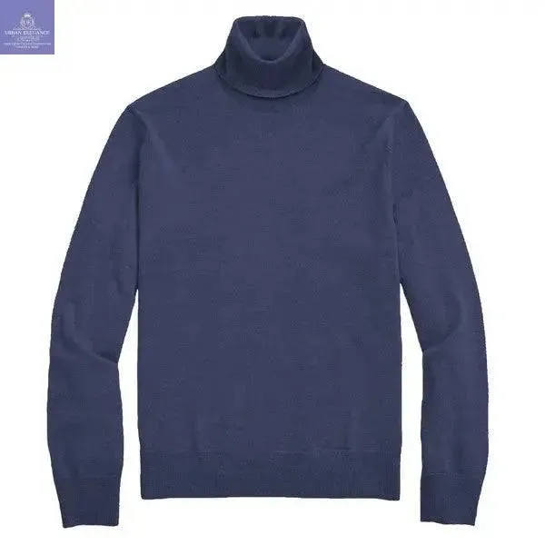 Weiv Mens Solid Turtleneck Sweater