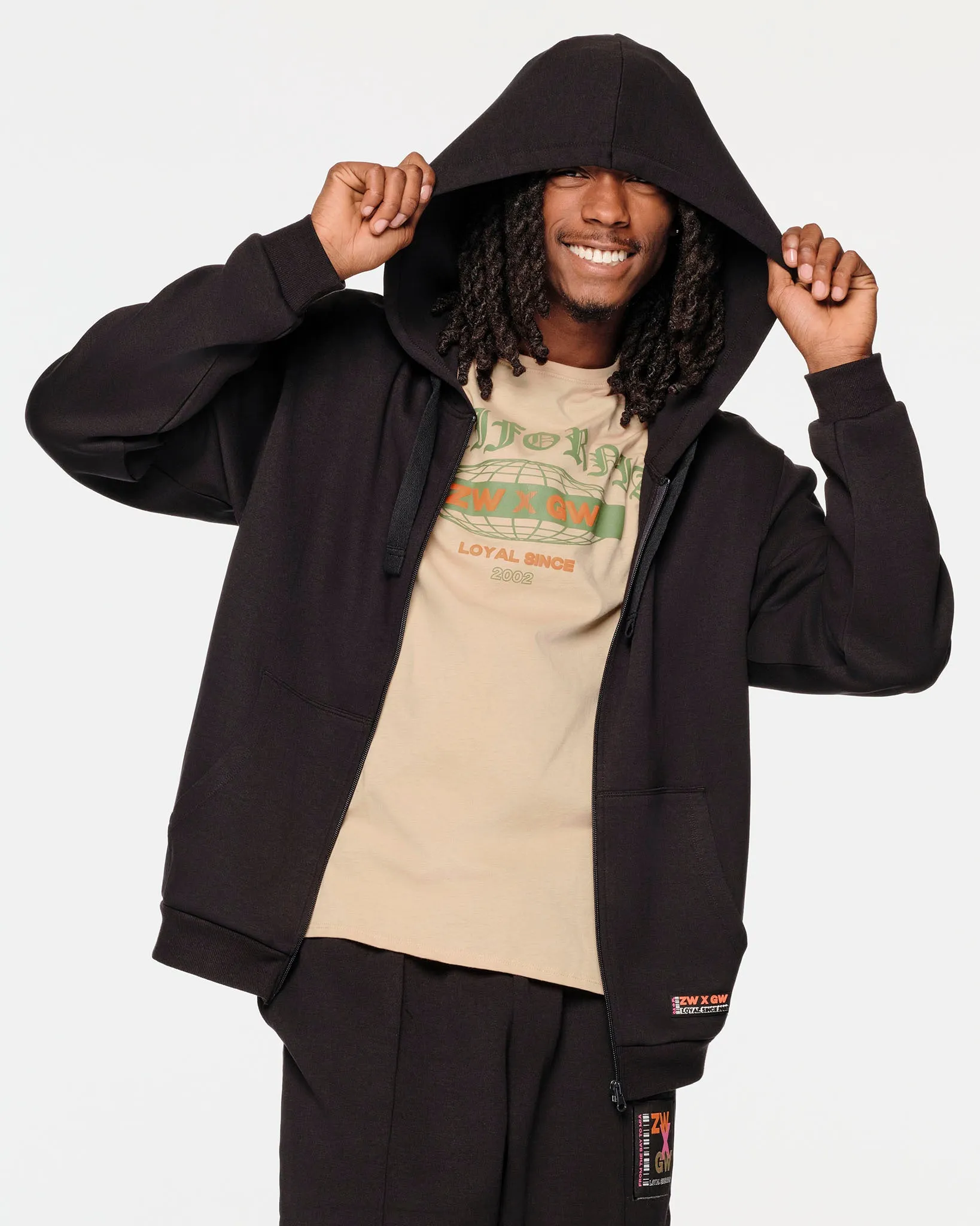 ZW X GW Zip Up Jacket With Oversized Hoodie